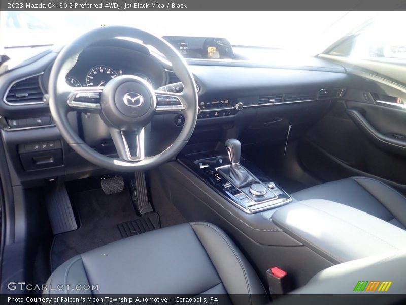 Jet Black Mica / Black 2023 Mazda CX-30 S Preferred AWD
