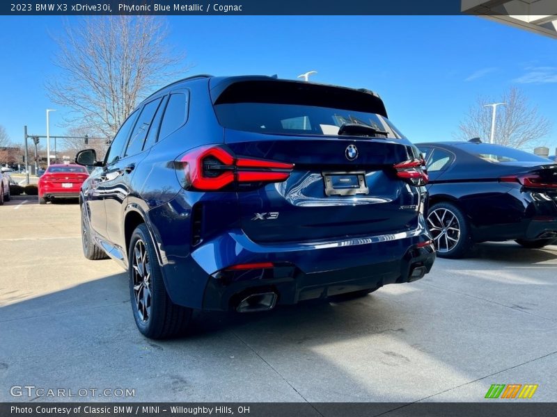 Phytonic Blue Metallic / Cognac 2023 BMW X3 xDrive30i
