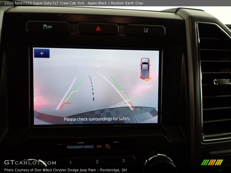 Agate Black / Medium Earth Gray 2020 Ford F350 Super Duty XLT Crew Cab 4x4