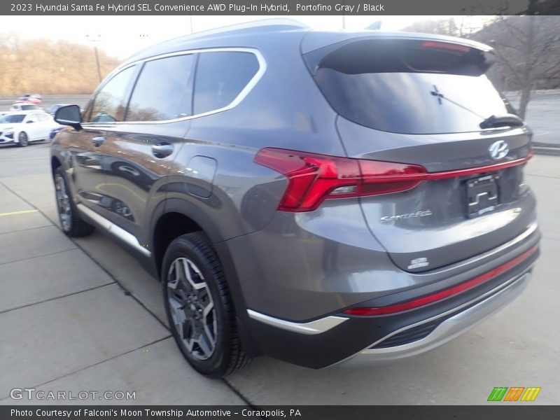 Portofino Gray / Black 2023 Hyundai Santa Fe Hybrid SEL Convenience AWD Plug-In Hybrid