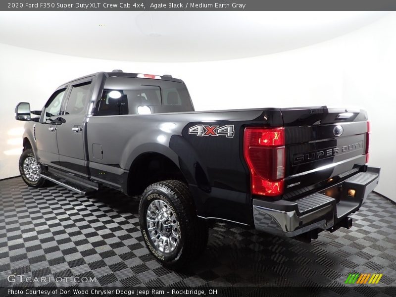Agate Black / Medium Earth Gray 2020 Ford F350 Super Duty XLT Crew Cab 4x4