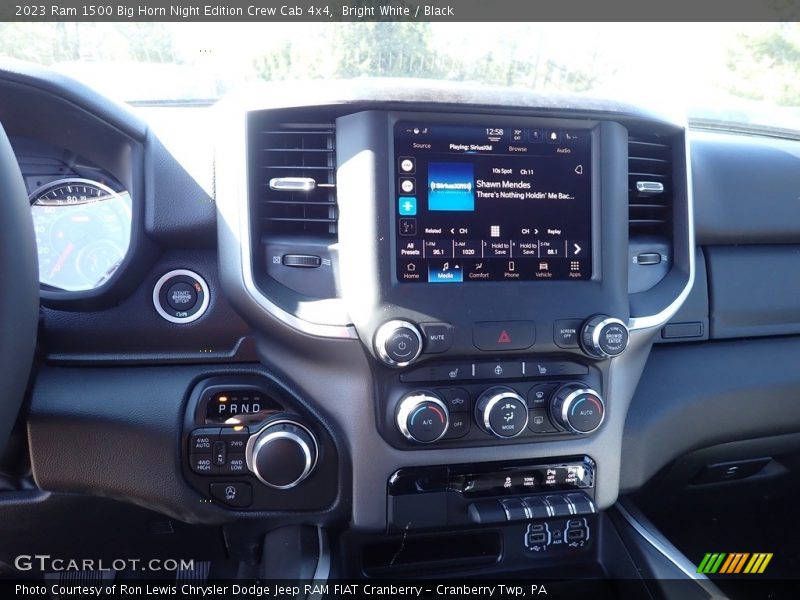 Bright White / Black 2023 Ram 1500 Big Horn Night Edition Crew Cab 4x4