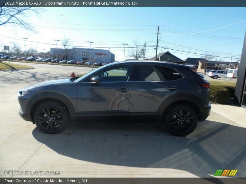 Polymetal Gray Metallic / Black 2023 Mazda CX-30 Turbo Premium AWD