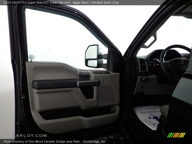 Agate Black / Medium Earth Gray 2020 Ford F350 Super Duty XLT Crew Cab 4x4