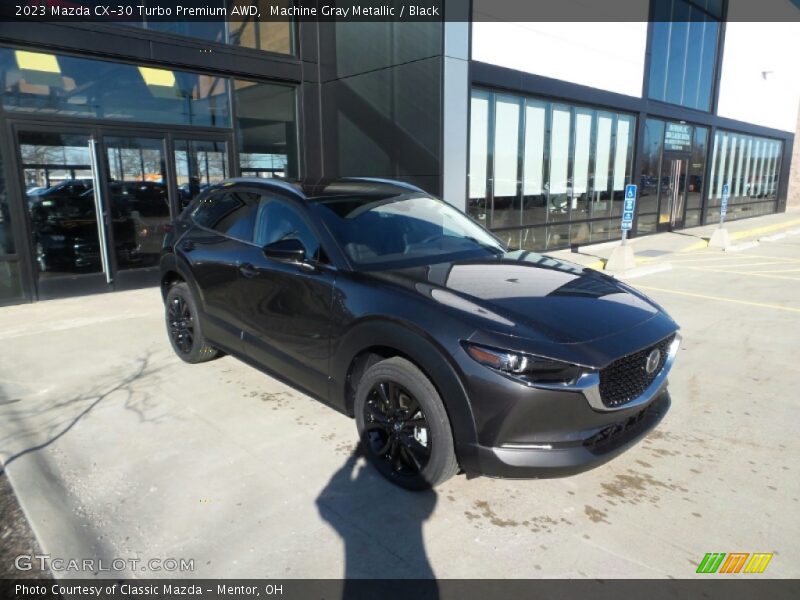 Machine Gray Metallic / Black 2023 Mazda CX-30 Turbo Premium AWD