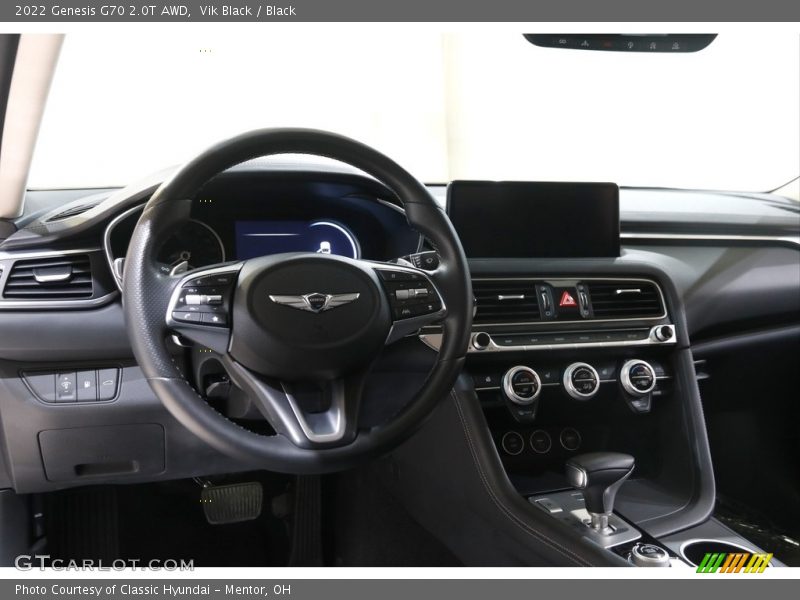 Dashboard of 2022 G70 2.0T AWD
