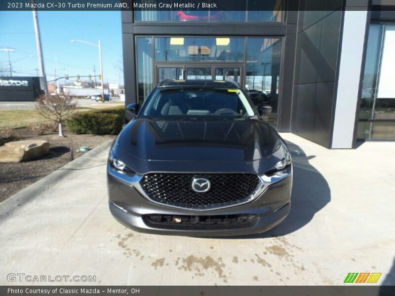 Machine Gray Metallic / Black 2023 Mazda CX-30 Turbo Premium AWD