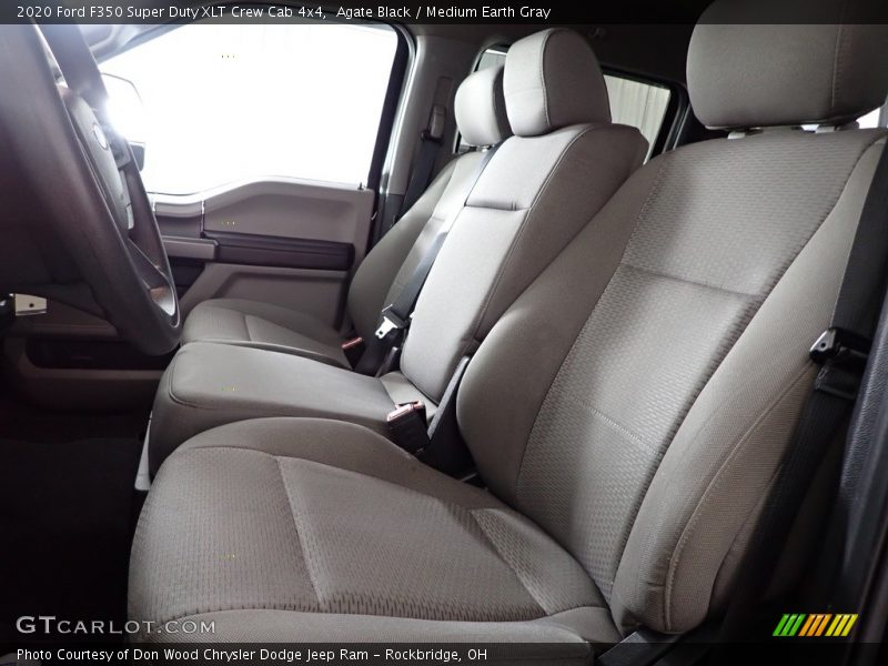 Agate Black / Medium Earth Gray 2020 Ford F350 Super Duty XLT Crew Cab 4x4
