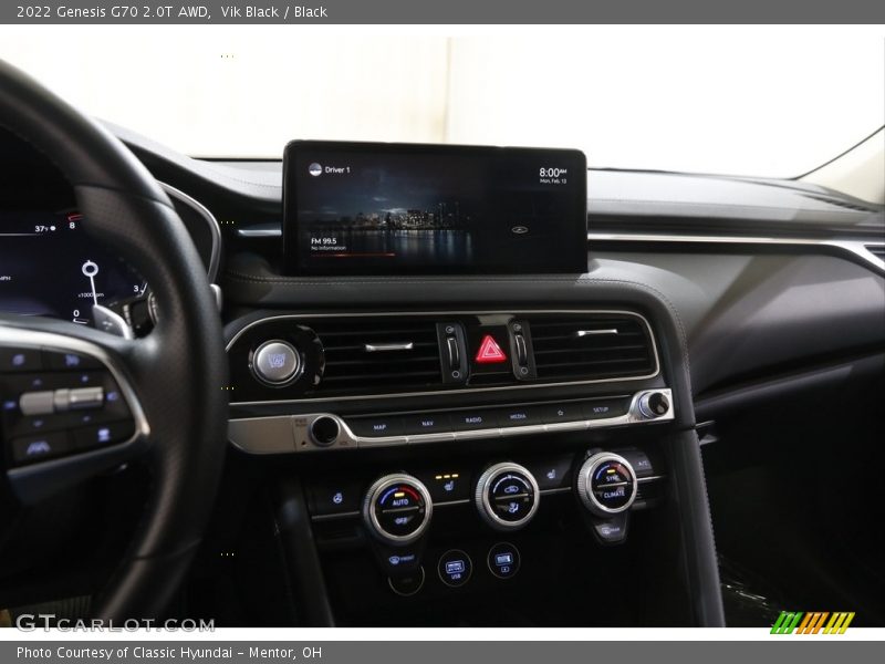 Controls of 2022 G70 2.0T AWD