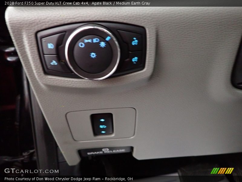 Agate Black / Medium Earth Gray 2020 Ford F350 Super Duty XLT Crew Cab 4x4