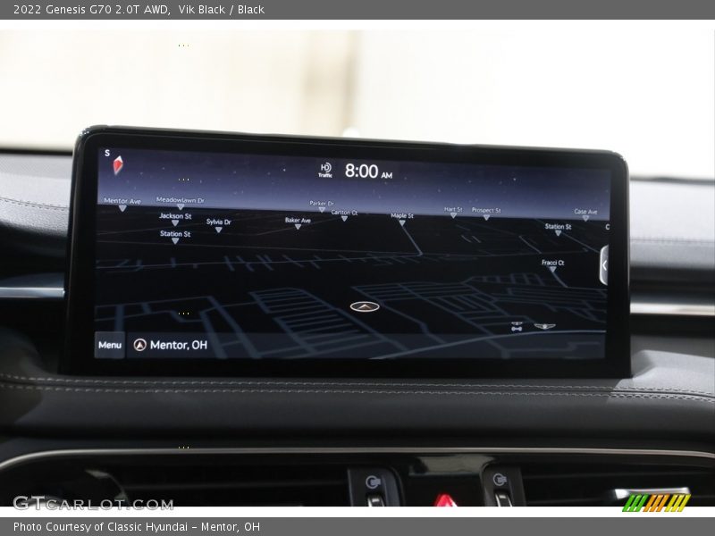 Navigation of 2022 G70 2.0T AWD