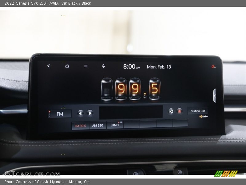 Controls of 2022 G70 2.0T AWD