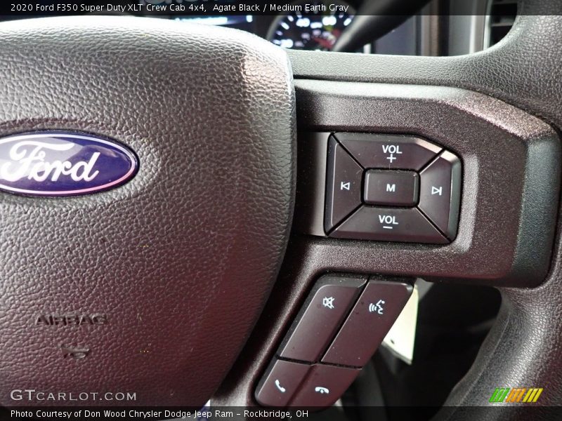 Agate Black / Medium Earth Gray 2020 Ford F350 Super Duty XLT Crew Cab 4x4