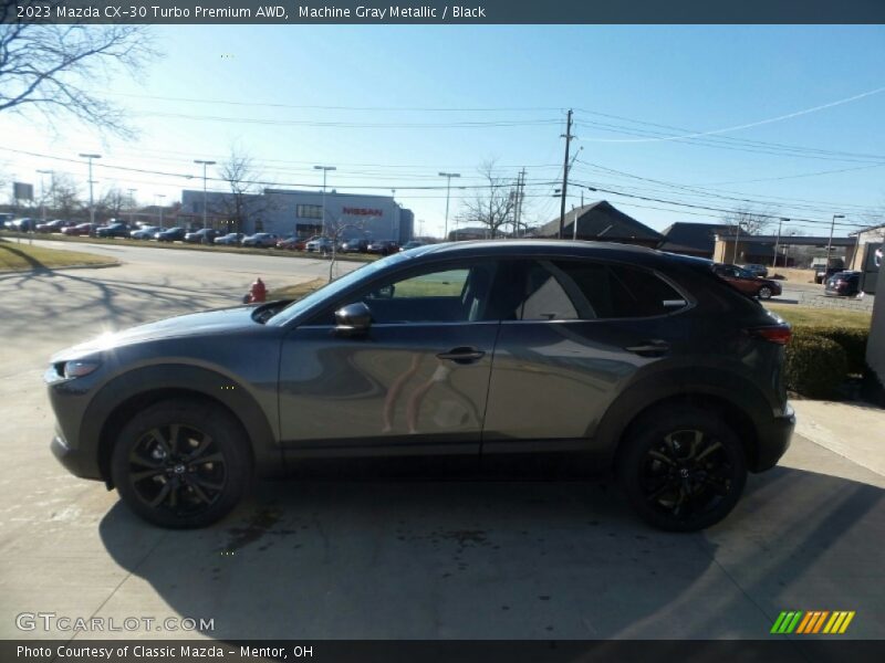 Machine Gray Metallic / Black 2023 Mazda CX-30 Turbo Premium AWD