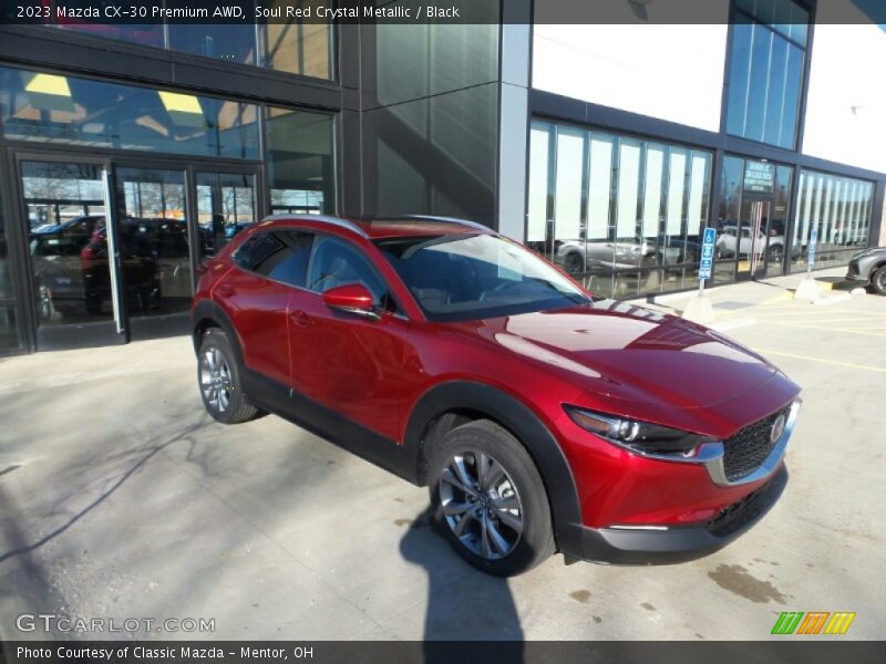 Soul Red Crystal Metallic / Black 2023 Mazda CX-30 Premium AWD