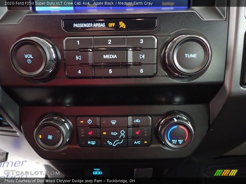 Agate Black / Medium Earth Gray 2020 Ford F350 Super Duty XLT Crew Cab 4x4