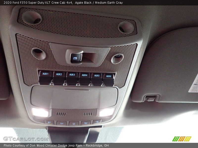 Agate Black / Medium Earth Gray 2020 Ford F350 Super Duty XLT Crew Cab 4x4