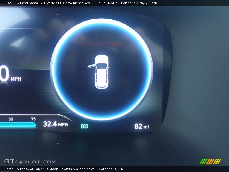 Portofino Gray / Black 2023 Hyundai Santa Fe Hybrid SEL Convenience AWD Plug-In Hybrid