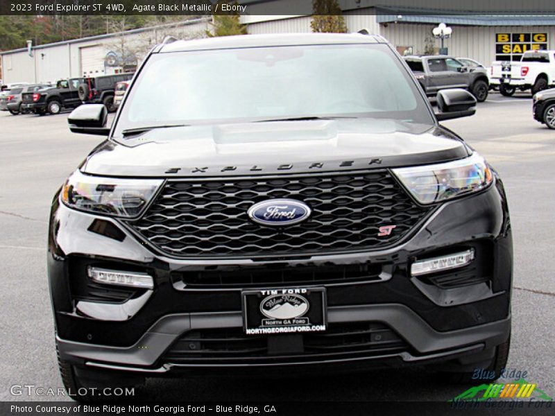 Agate Black Metallic / Ebony 2023 Ford Explorer ST 4WD