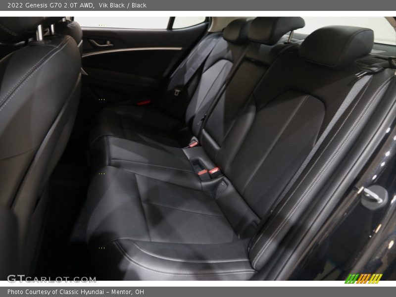 Rear Seat of 2022 G70 2.0T AWD