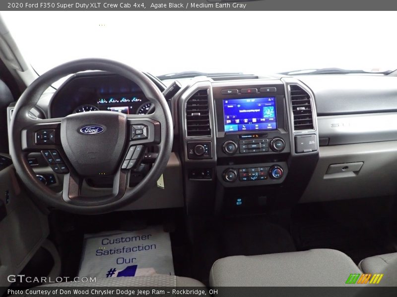 Agate Black / Medium Earth Gray 2020 Ford F350 Super Duty XLT Crew Cab 4x4