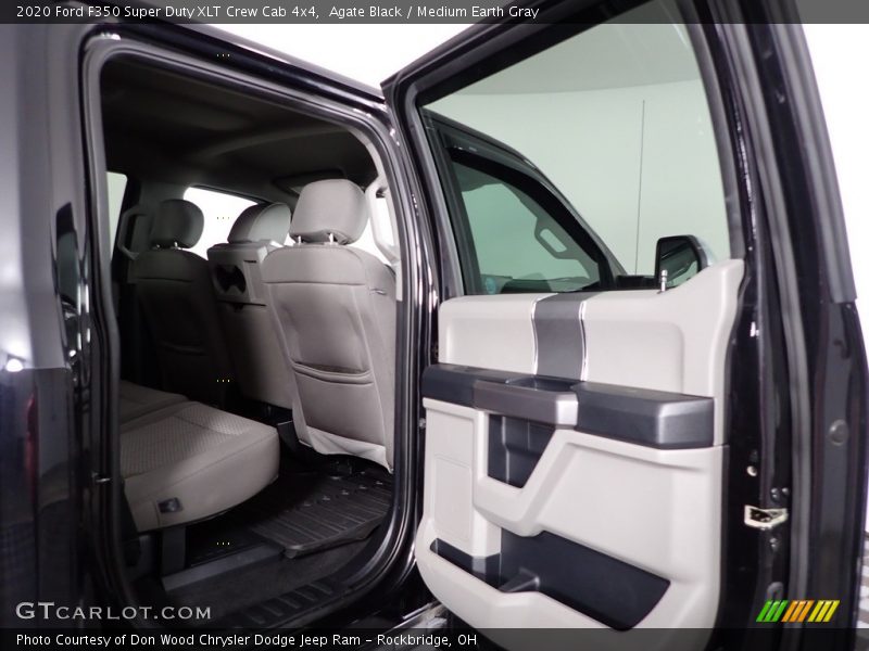 Agate Black / Medium Earth Gray 2020 Ford F350 Super Duty XLT Crew Cab 4x4