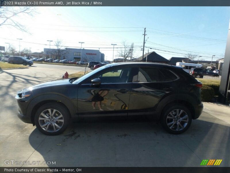 Jet Black Mica / White 2023 Mazda CX-30 Premium AWD
