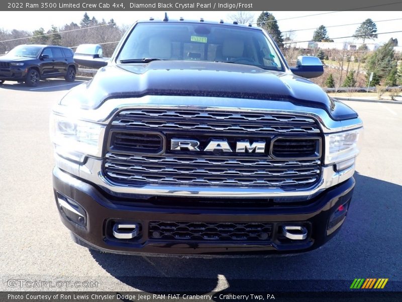 Diamond Black Crystal Pearl / Indigo/Frost 2022 Ram 3500 Limited Crew Cab 4x4