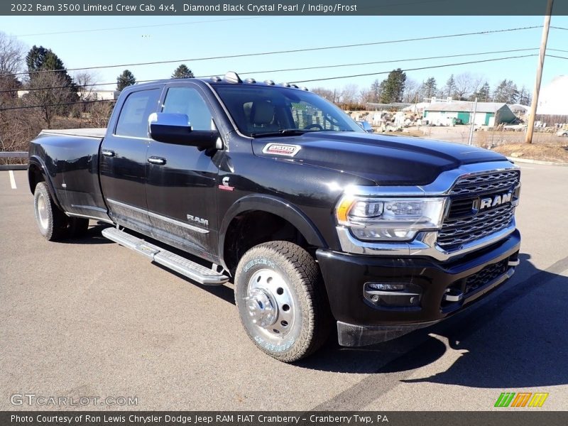 Diamond Black Crystal Pearl / Indigo/Frost 2022 Ram 3500 Limited Crew Cab 4x4