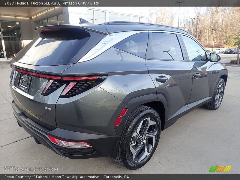 Amazon Gray / Black 2023 Hyundai Tucson SEL AWD
