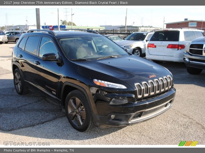 Front 3/4 View of 2017 Cherokee 75th Anniversary Edition
