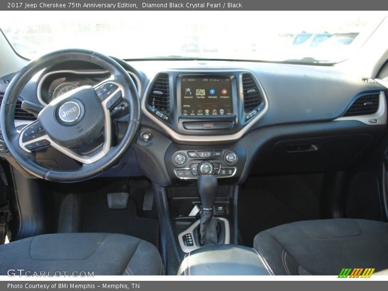 Dashboard of 2017 Cherokee 75th Anniversary Edition