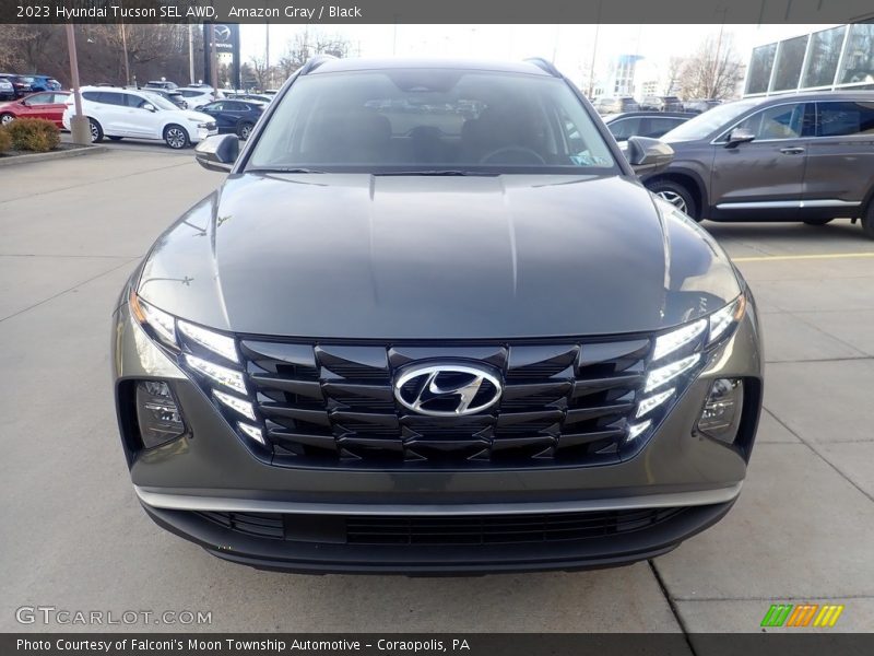 Amazon Gray / Black 2023 Hyundai Tucson SEL AWD