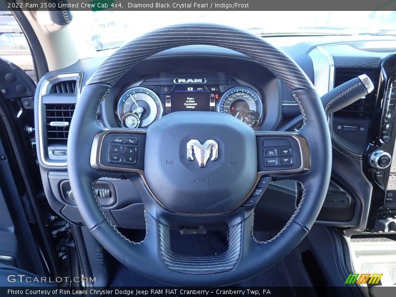 Diamond Black Crystal Pearl / Indigo/Frost 2022 Ram 3500 Limited Crew Cab 4x4