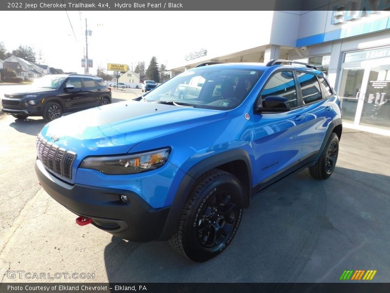 Hydro Blue Pearl / Black 2022 Jeep Cherokee Trailhawk 4x4