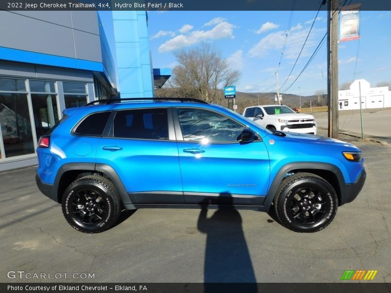 Hydro Blue Pearl / Black 2022 Jeep Cherokee Trailhawk 4x4