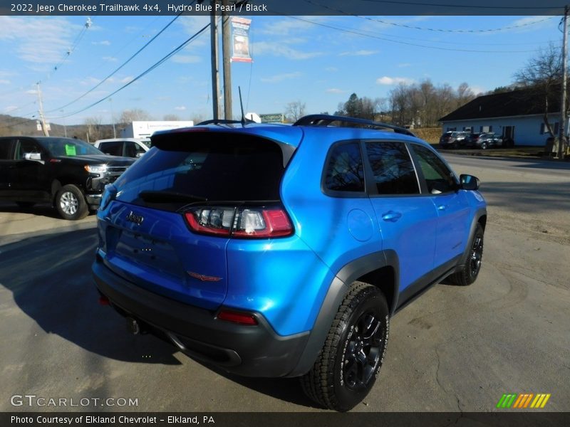 Hydro Blue Pearl / Black 2022 Jeep Cherokee Trailhawk 4x4