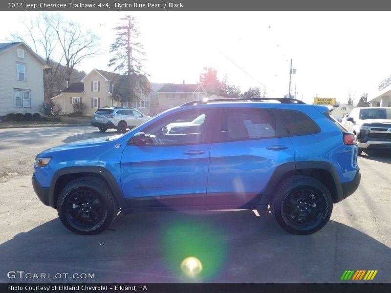 Hydro Blue Pearl / Black 2022 Jeep Cherokee Trailhawk 4x4