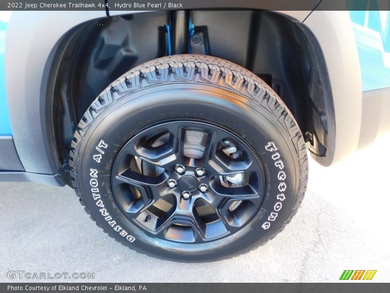 Hydro Blue Pearl / Black 2022 Jeep Cherokee Trailhawk 4x4