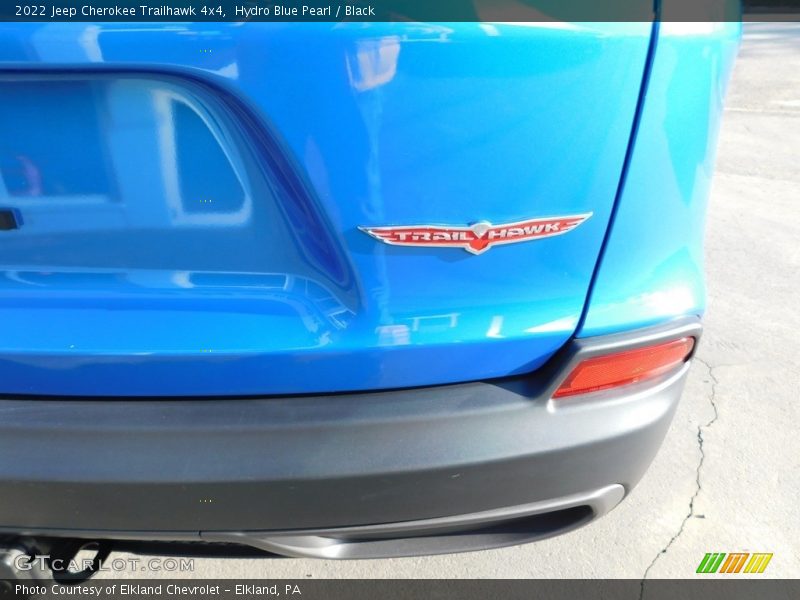 Hydro Blue Pearl / Black 2022 Jeep Cherokee Trailhawk 4x4