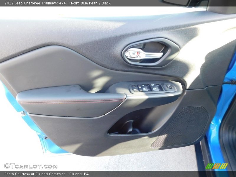 Hydro Blue Pearl / Black 2022 Jeep Cherokee Trailhawk 4x4