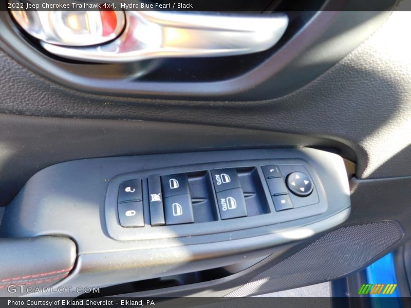 Hydro Blue Pearl / Black 2022 Jeep Cherokee Trailhawk 4x4