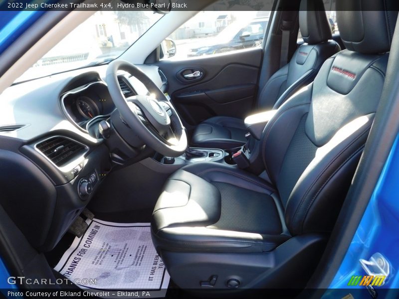Hydro Blue Pearl / Black 2022 Jeep Cherokee Trailhawk 4x4