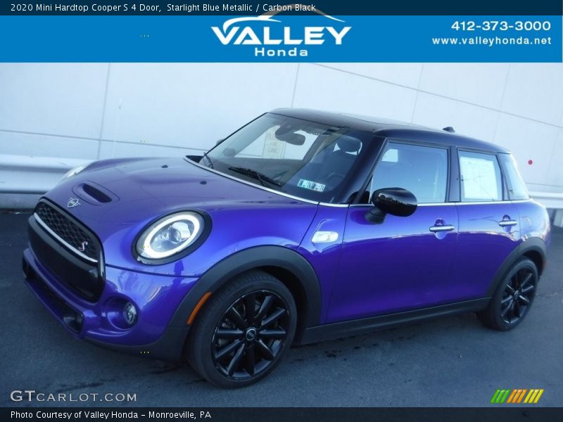 Starlight Blue Metallic / Carbon Black 2020 Mini Hardtop Cooper S 4 Door