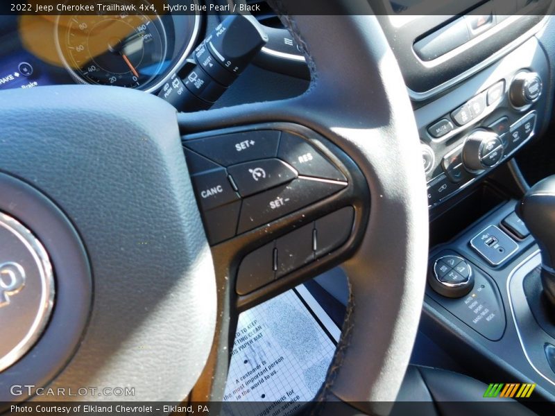 Hydro Blue Pearl / Black 2022 Jeep Cherokee Trailhawk 4x4