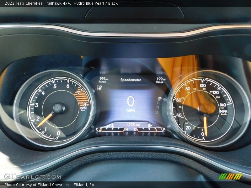 Hydro Blue Pearl / Black 2022 Jeep Cherokee Trailhawk 4x4
