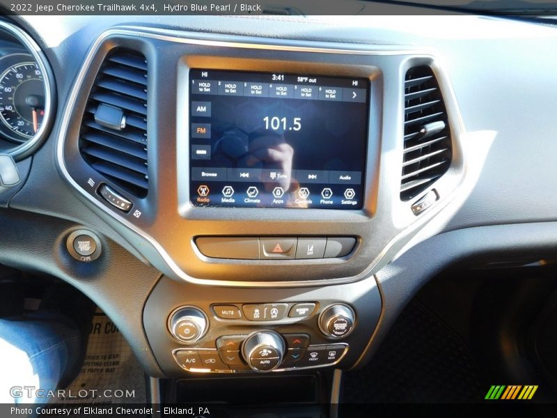 Hydro Blue Pearl / Black 2022 Jeep Cherokee Trailhawk 4x4