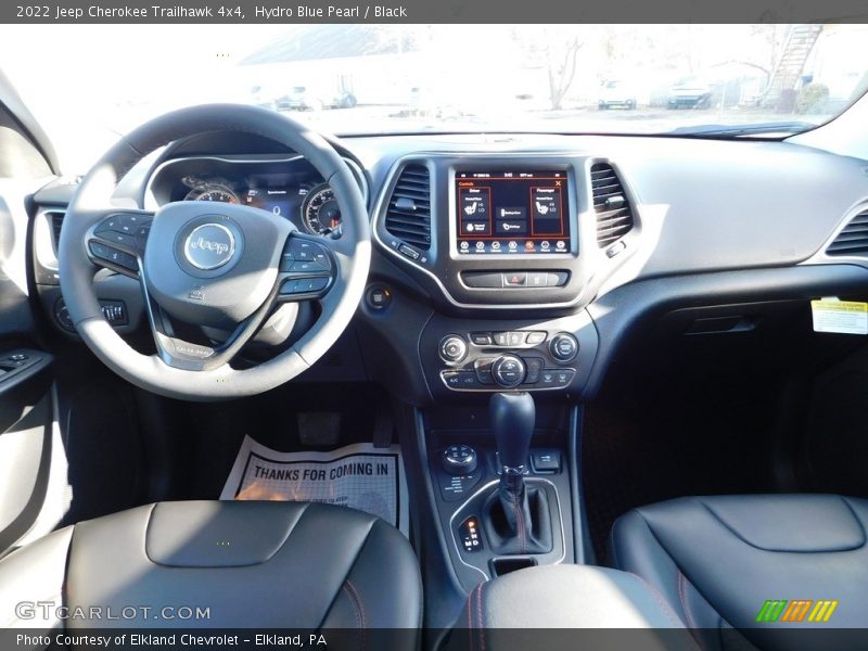 Hydro Blue Pearl / Black 2022 Jeep Cherokee Trailhawk 4x4