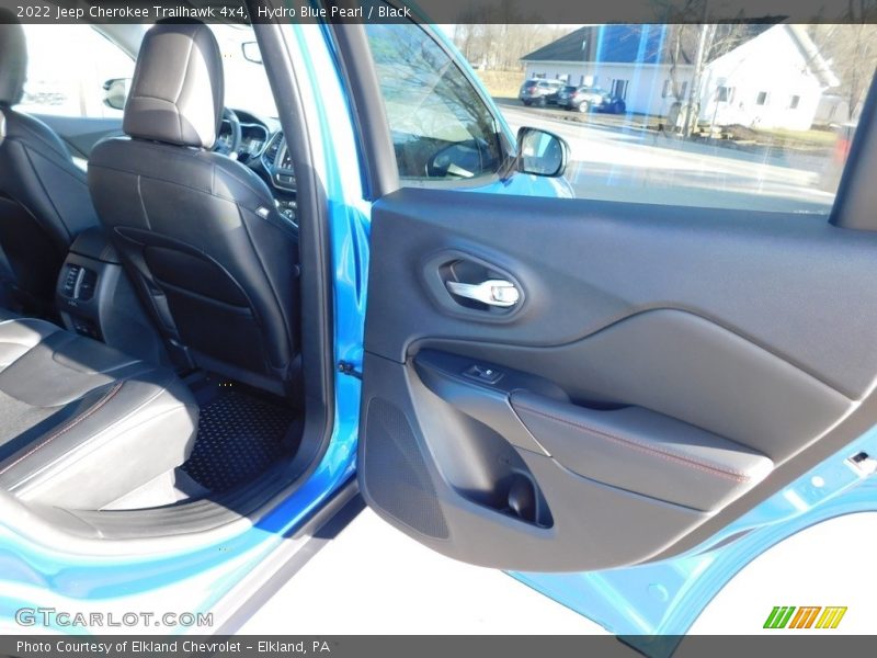 Hydro Blue Pearl / Black 2022 Jeep Cherokee Trailhawk 4x4