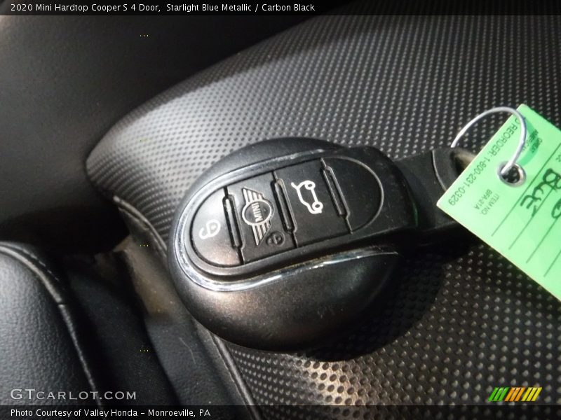 Starlight Blue Metallic / Carbon Black 2020 Mini Hardtop Cooper S 4 Door